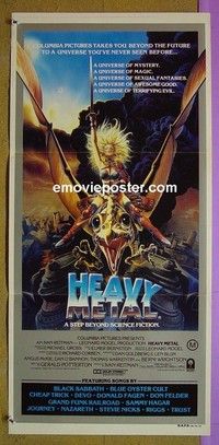 K501 HEAVY METAL Australian daybill movie poster '81 classic animation!