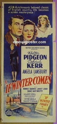 K526 IF WINTER COMES Australian daybill movie poster '48 Pidgeon, Kerr