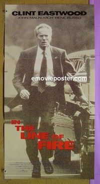 K530 IN THE LINE OF FIRE Australian daybill movie poster '93 Clint Eastwood