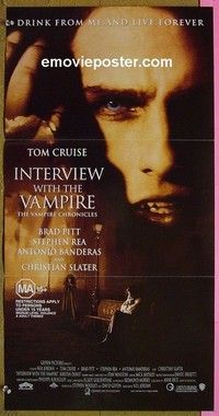 K539 INTERVIEW WITH THE VAMPIRE Australian daybill movie poster '94 Cruise