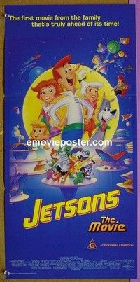 K547 JETSONS THE MOVIE Australian daybill movie poster '90 cartoon!
