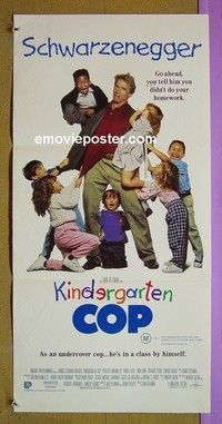 K562 KINDERGARTEN COP Australian daybill movie poster '90 Schwarzenegger