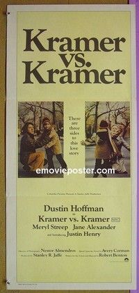 K572 KRAMER VS KRAMER Australian daybill movie poster '79 Hoffman, Streep