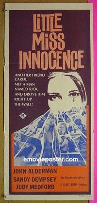 K603 LITTLE MISS INNOCENCE New Zealand daybill movie poster '73 sex!