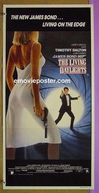 K605 LIVING DAYLIGHTS Australian daybill movie poster #1 '86 James Bond
