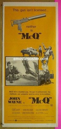 K646 MCQ Australian daybill movie poster 74 John Wayne, John Sturges