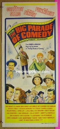 K651 MGM'S BIG PARADE OF COMEDY Australian daybill movie poster '64 Loy
