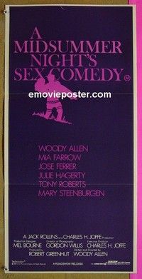K657 MIDSUMMER NIGHT'S SEX COMEDY Australian daybill movie poster '82Allen