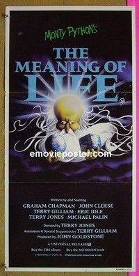 K673 MONTY PYTHON'S THE MEANING OF LIFE Australian daybill movie poster '83
