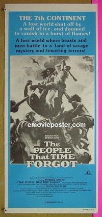 K739 PEOPLE THAT TIME FORGOT Australian daybill movie poster '77 AIP
