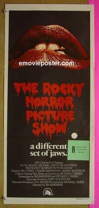 K797 ROCKY HORROR PICTURE SHOW Australian daybill movie poster '75 Curry