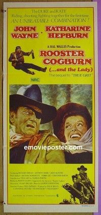 K800 ROOSTER COGBURN Australian daybill movie poster '75 John Wayne