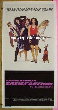 K809 SATISFACTION Australian daybill movie poster '88 early Julia Roberts!