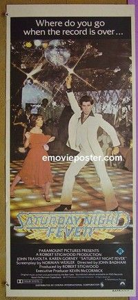 K810 SATURDAY NIGHT FEVER Australian daybill movie poster '77 John Travolta