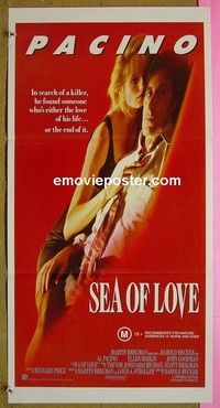 K814 SEA OF LOVE Australian daybill movie poster '89 Al Pacino, Barkin