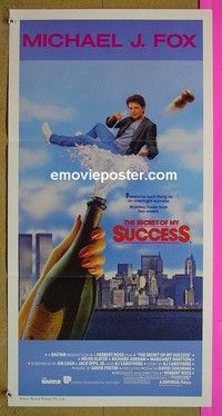 K817 SECRET OF MY SUCCESS Australian daybill movie poster '87 Michael J Fox