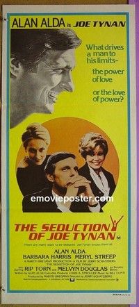 K819 SEDUCTION OF JOE TYNAN Australian daybill movie poster '79 Alan Alda