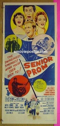 K820 SENIOR PROM Australian daybill movie poster '58 Louis Prima