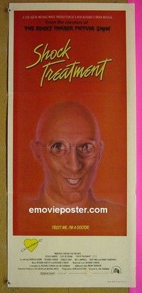 K830 SHOCK TREATMENT Australian daybill movie poster '81 Rocky Horror!