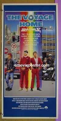 K872 STAR TREK 4 Australian daybill movie poster '86 Nimoy, Shatner