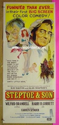 K878 STEPTOE & SON Australian daybill movie poster '72 Brambell