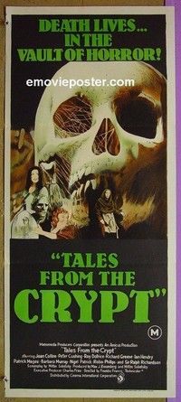 K890 TALES FROM THE CRYPT Australian daybill movie poster '72 Peter Cushing