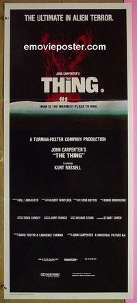 K902 THING Australian daybill movie poster '82 Carpenter, Russell