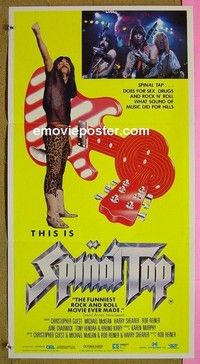 K904 THIS IS SPINAL TAP Australian daybill movie poster '84 Rob Reiner