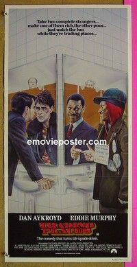 K918 TRADING PLACES Australian daybill movie poster '83 Aykroyd, Murphy