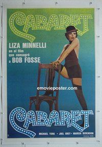 M006 CABARET linen Argentinean movie poster R70s