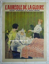M116 CROWN OF GLORY linen French one-panel movie poster '20s Daniel Riche