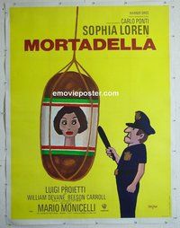 M120 LADY LIBERTY linen French one-panel movie poster '72 Sophia Loren