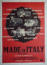 M147 MADE IN ITALY linen Italian one-panel movie poster '67 Koscina, Lisi