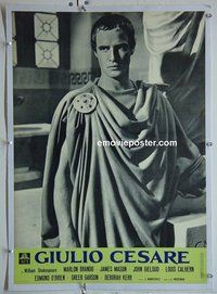 M138 JULIUS CAESAR linen Italian photobusta R60s cool images of Marlon Brando, Shakespeare!