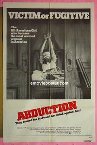 P065 ABDUCTION one-sheet movie poster '75 victim or fugitive?