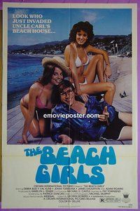 P174 BEACH GIRLS one-sheet movie poster '82 sex & drugs!