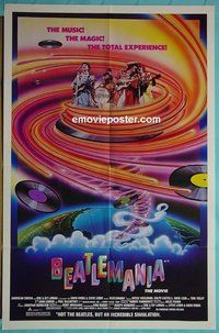P179 BEATLEMANIA one-sheet movie poster '81 cool image!