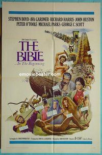P203 BIBLE one-sheet movie poster '67 John Huston, Stephen Boyd
