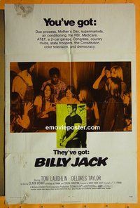 P217 BILLY JACK one-sheet movie poster '71 Tom Laughlin, Taylor