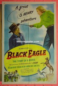 P224 BLACK EAGLE one-sheet movie poster '48 O. Henry western!