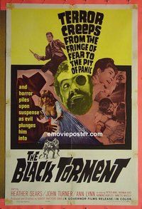 P233 BLACK TORMENT one-sheet movie poster '64 Heather Sears