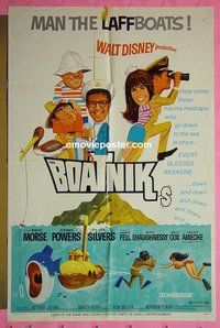 P261 BOATNIKS style B one-sheet movie poster '70 Walt Disney
