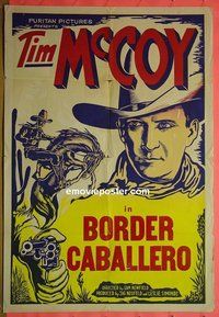 P271 BORDER CABALLERO one-sheet movie poster '36 Tim McCoy