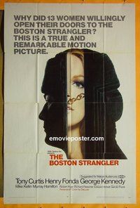 P276 BOSTON STRANGLER one-sheet movie poster '68 Curtis, Fonda