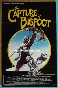 P333 CAPTURE OF BIGFOOT one-sheet movie poster '79 Stafford Morgan