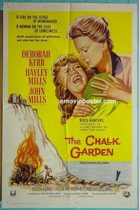 P361 CHALK GARDEN one-sheet movie poster '64 John & Hayley Mills