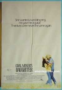 P405 COAL MINER'S DAUGHTER English one-sheet movie poster '80 Spacek