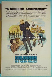P412 COLOSSUS: THE FORBIN PROJECT one-sheet movie poster '70 Braeden, Clark