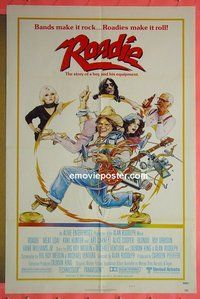 Q474 ROADIE style B one-sheet movie poster '80 Meat Loaf, Alice Cooper