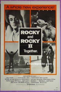 Q481 ROCKY/ROCKY 2 one-sheet movie poster '80